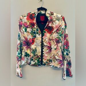 JS Collections Multicolor Floral Blazer Size 8
